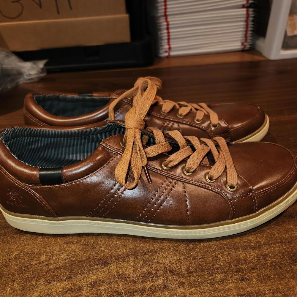 Mens Sz 13 GlobalWin Fashion Brown Sneakers / Shoes, Casual Style